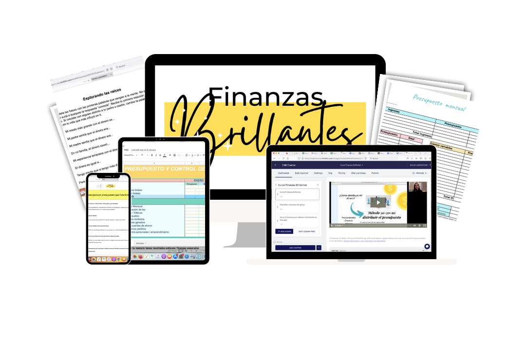 Bundle💖: ORGANIZA TUS FINANZAS con Excel (Curso + tablero de finanzas en Excel)